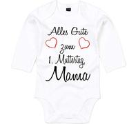 Mister Merchandise Baby Body Alles Gute zum Prima Festa della mamma, Mama congratulazioni, a maniche lunghe, 0-3