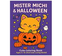 Mister Michi & Halloween: A Cute Kawaii Coloring Book for Kids and Adults