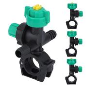 Mister Replacement Nozzles - 4-Piece Fan-Shaped Misting Spray Set | External Thread Hose Irrigation Sprayer For Flower Pots, Lawn, Garden, Greenhouse, Patio, Outdoor Watering