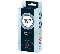 Mister Size Passion & Love Condoms Pure Feel 64 mm - Size 2XL 10 Stk.