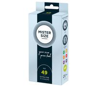 Mister Size Passion & Love Condoms Pure Feel 49 mm - Size S 10 Stk.
