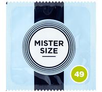 Mister Size Profilattici 49 MM Larghezza Piccolo Trasparente Close Per Lattice