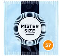 Mister Size Profilattici 57 MM Larghezza Per Close Feel Trasparente Lattice