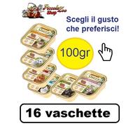 Mister Stuzzy Cat vaschette da 100gr cibo umido per gatti diversi gusti a scelta