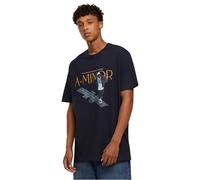 Mister Tee A-Minor - tè Oversize, Blu Navy, XXL Plus Tall