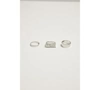 Mister Tee Anello Pray Set di anelli in argento L/XL argento