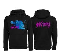 Mister Tee Anxiety Felpa con Cappuccio Uomo Pullover Anglerfisch Orrore