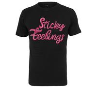 Mister Tee Appiccicoso Sentimenti Té T-Shirt Uomo Parte Superiore Gefühle Fucsia