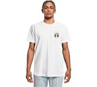 Mister Tee Azurro Italia Crest Tee, Bianco, 4XL