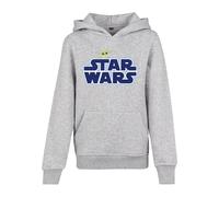 Mister Tee Bambini Star Wars Felpa con cappuccio con logo blu grigio erica 158/164 Grigio