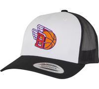 Mister Tee Basket Fly Retro Trucker Colorato Front MT3899 Einheitsgröße Nero
