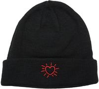 Mister Tee Berretto con cuore luminoso MT3643 Einheitsgröße Nero