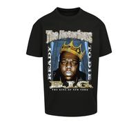 Mister Tee Biggie Crown Oversize Té Maglia Top T Shirt Musica America Stampa