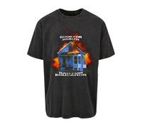 Mister Tee Buono Per La Salute T-Shirt Oversize Nera Fire House Education Uomini