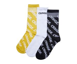 Mister Tee Calze Cringe 3 Paia Wadenlunghe Scritta Colore 35-50