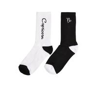 Mister Tee Calzini Zodiac 2-Pack Unisex Con Simbolo Dello Zodiaco