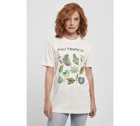 Mister Tee Camicia femminile Ladies Bali Tropical Tee Pink Marshmallow S Rosa