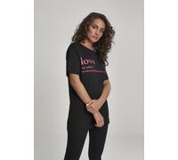Mister Tee Camicia femminile Ladies Love Definition Tee Nero S Nero
