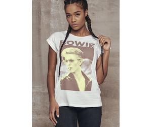Mister Tee Camicia femminile Signore David Bowie Tee White M Bianco