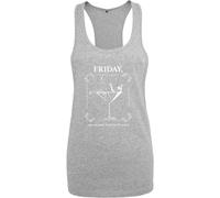 Mister Tee Canotta da donna Maglietta con parola F da donna XL Grigio