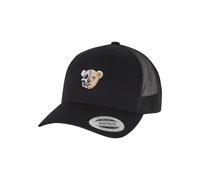Mister Tee Cranio Orso Cappello Trucker Retrò MT3896 Einheitsgröße Nero