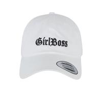 Mister Tee Cappello da baseball 'Girl Boss' nero / argento / bianco Donna Mister Tee 55-60 nero / argento / bianco
