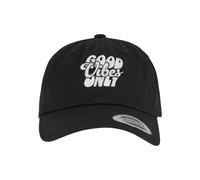 Mister Tee Mt3547-good Vibes Only Low Profile Cotton Twill Cappellino da Baseball, Nero, Taglia Unica Unisex-Adulto