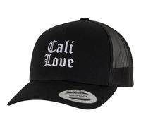Mister Tee Cappello Trucker Retrò a 5 pannelli Cool Cali Love MT3539 Einheitsgröße Nero
