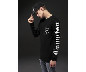 Mister Tee Compton Poc ket Bandana Longsleeve MT328 XS Nero