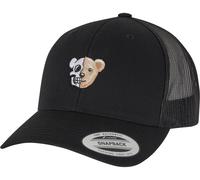 Mister Tee Cranio Orso Cappello Trucker Retrò MT3896 Einheitsgröße Nero