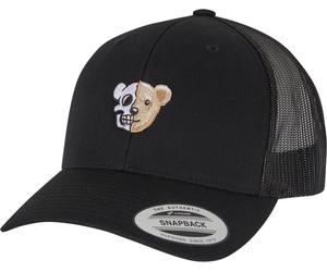 Mister Tee Cranio Orso Cappello Trucker Retrò MT3896 Einheitsgröße Nero
