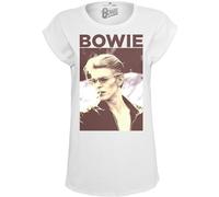 T-shirt donna Mister Tee david bowie Blanc XS