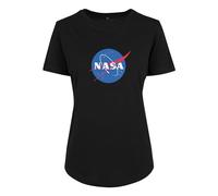 Mister Tee Damen Ladies NASA Insignia Fit Tee T-Shirt, Black, XS