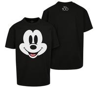 Mister Tee Disney 100 Mickey Faccia Oversize Té Mickey Mouse Cotone Jersey Nuovo