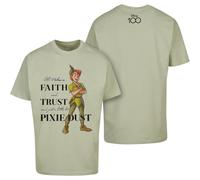 Mister Tee Disney 100 Peter Pan Fede E Fiducia Oversize Té Uomo T-Shirt Nuovo