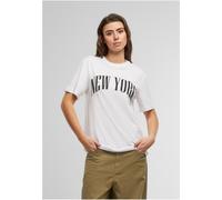 Mister Tee Donna New York City Tee con scritte MST244 S Bianco