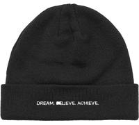 Mister Tee Dream Believe Achieve Heavy Knit Beanie MT3841 Einheitsgröße Nero