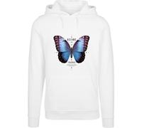 Mister Tee Felpa con cappuccio Become The Change Butterfly MT3029 XS Bianco