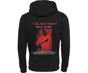 Mister Tee Felpa Biggie Life After Death con cappuccio nero XS Nero
