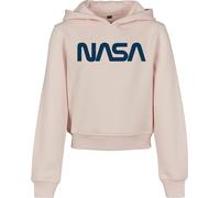 Mister Tee Felpa con cappuccio Bambini NASA Cropped Hoody Rosa 110/116 Rosa
