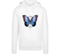 Mister Tee Felpa con cappuccio Become The Change Butterfly MT3029 XS Bianco