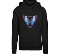 Mister Tee Felpa con cappuccio Become The Change Butterfly MT3029 S Nero
