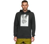 Mister Tee Felpa con Cappuccio da Uomo Trust 2.0, Carbone, S