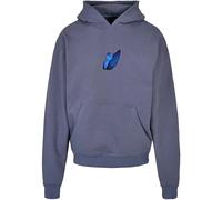 MT Upscale Felpa 'Le Papillon' blu / zappiro / grigio / bianco Uomo MT Upscale L blu / zappiro / grigio / bianco