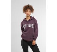 Mister Tee Felpa con cappuccio New York Ladies MST239 S Viola