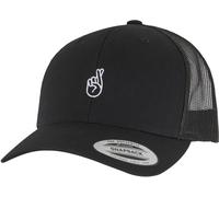 Mister Tee Finge incrociatars Handsign Retro Trucker Cap MT3941 Einheitsgröße Nero