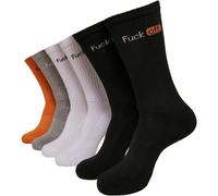 Mister Tee Fuck Spento Calzini 6-Pack Calzini Calze Costine Gambale Unisex