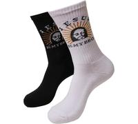 Mister Tee Gesù È Mio Fratello Calzini 2-Pack Calze Unisex 2 Pezzi Scritta