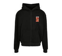 Felpa oversize con cappuccio Mister Tee Puffer Peace Heavy Noir S