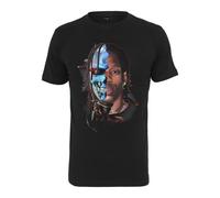 Mister Tee Half Faccia Tee Afro-Cyborg Dreadlocks Nuovo Black Robot Macchina